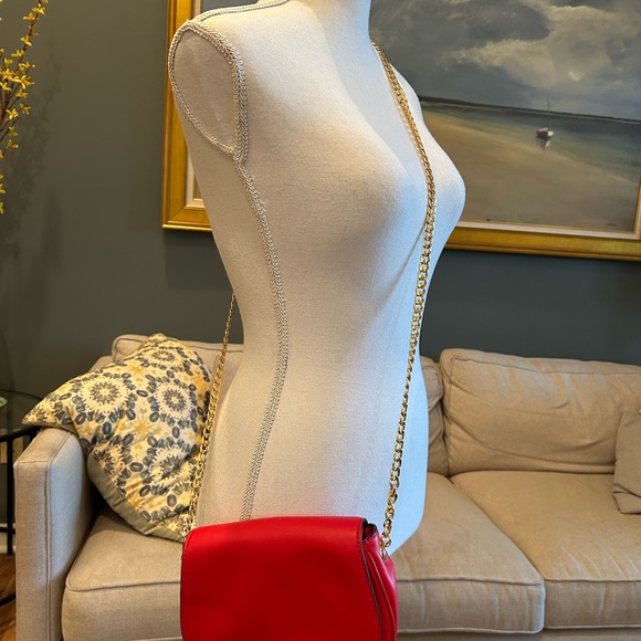 Marc Jacobs Red Leather Gold Chain Bag - Picture 4 of 15